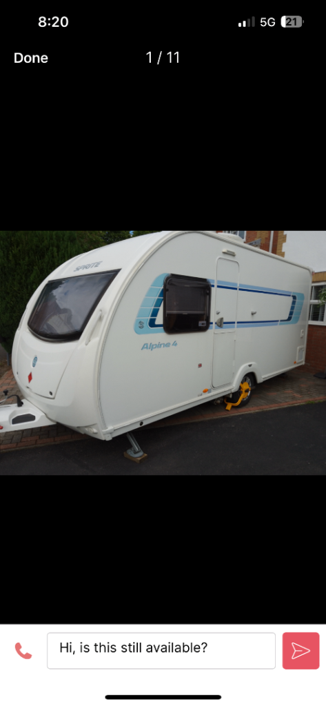 Swift sprite alpine 4 berth 2012