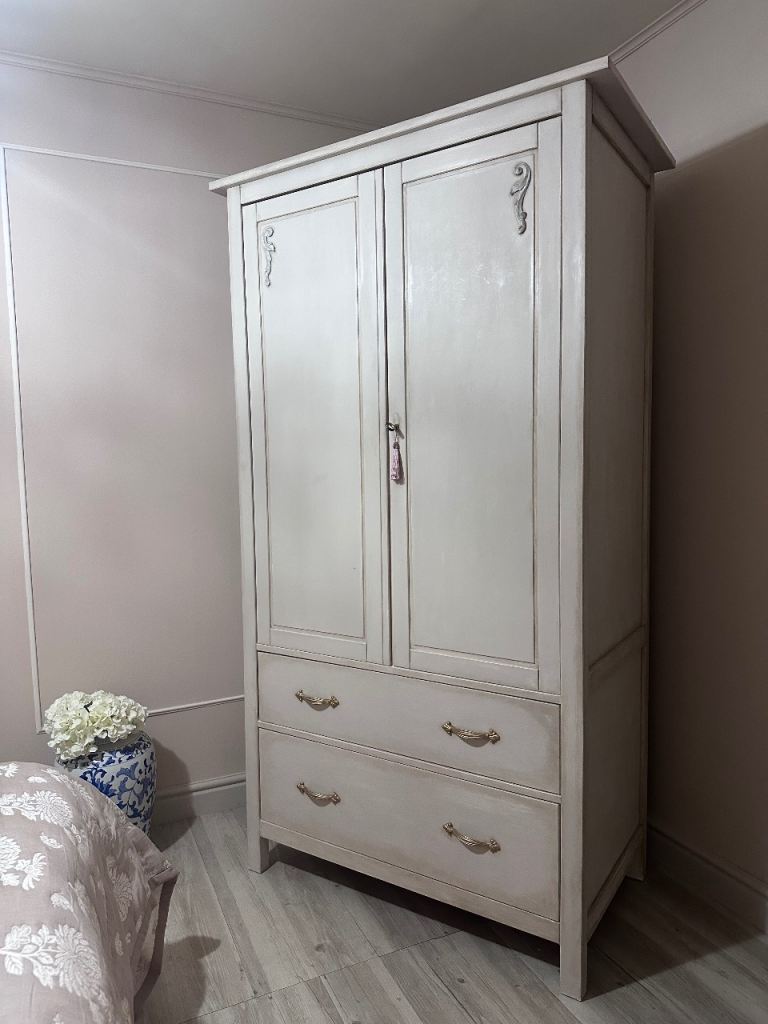 Beige Wardrobe with Drawers - Good Condition