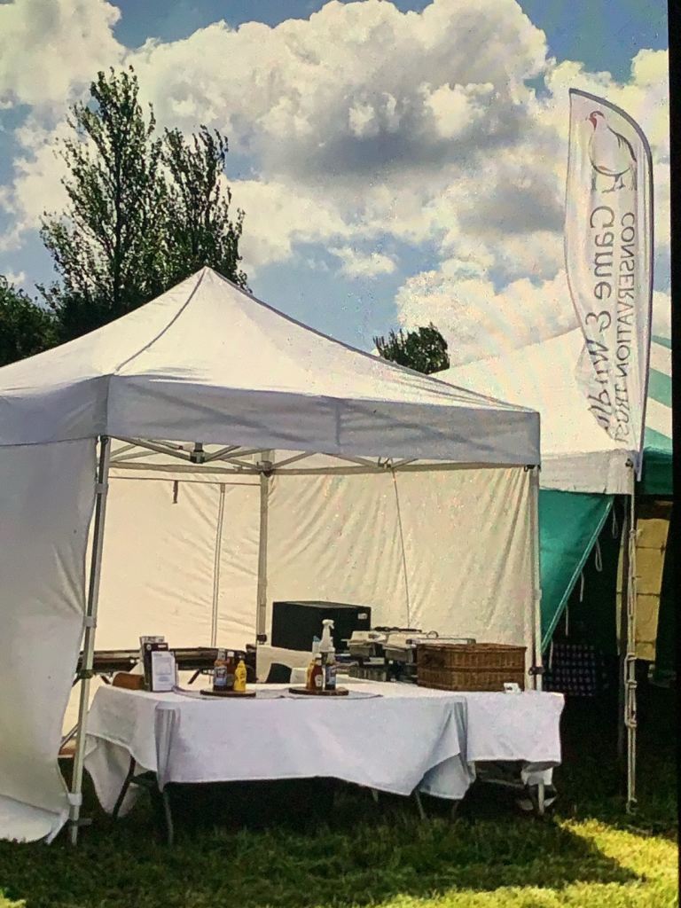 Professional Catering Tent with Grills and Rotisserie