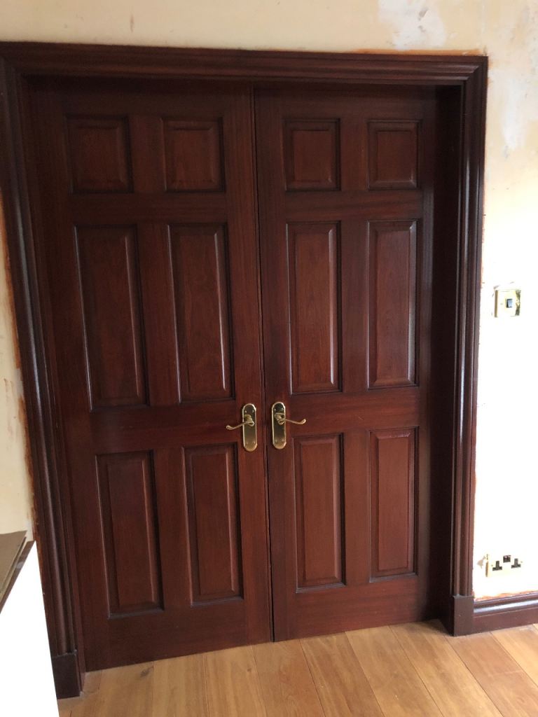 Mahogany doors