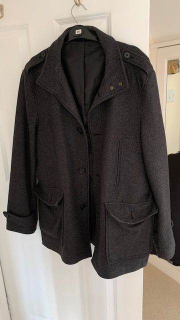 Grey woollen Coat, 