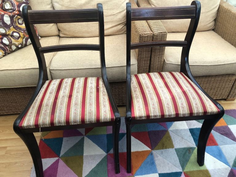 Two dining room chairs