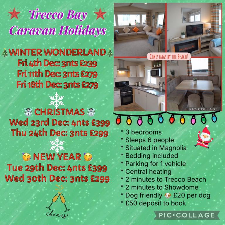 Trecco Bay caravan to rent