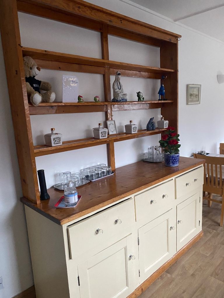 Side board with removable top unknown dementions 