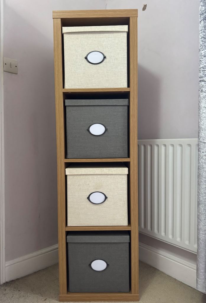 Ikea Kallax Unit and Boxes