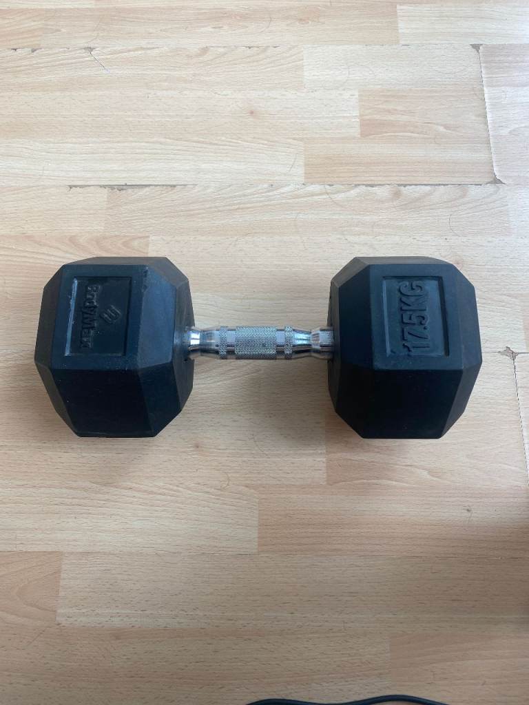 Single 17.5KG Hex Dumbbell