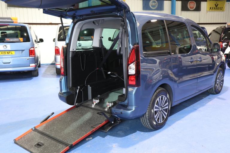 Peugeot Partner Petrol Wheelchair Accessible Vehicle Mobility WAV Ramp Winch