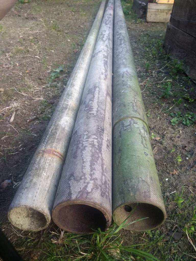 Antenna Poles Fibre-glass   3.6 m  x 2 ...   3 m x 1  Weathered Surplus   