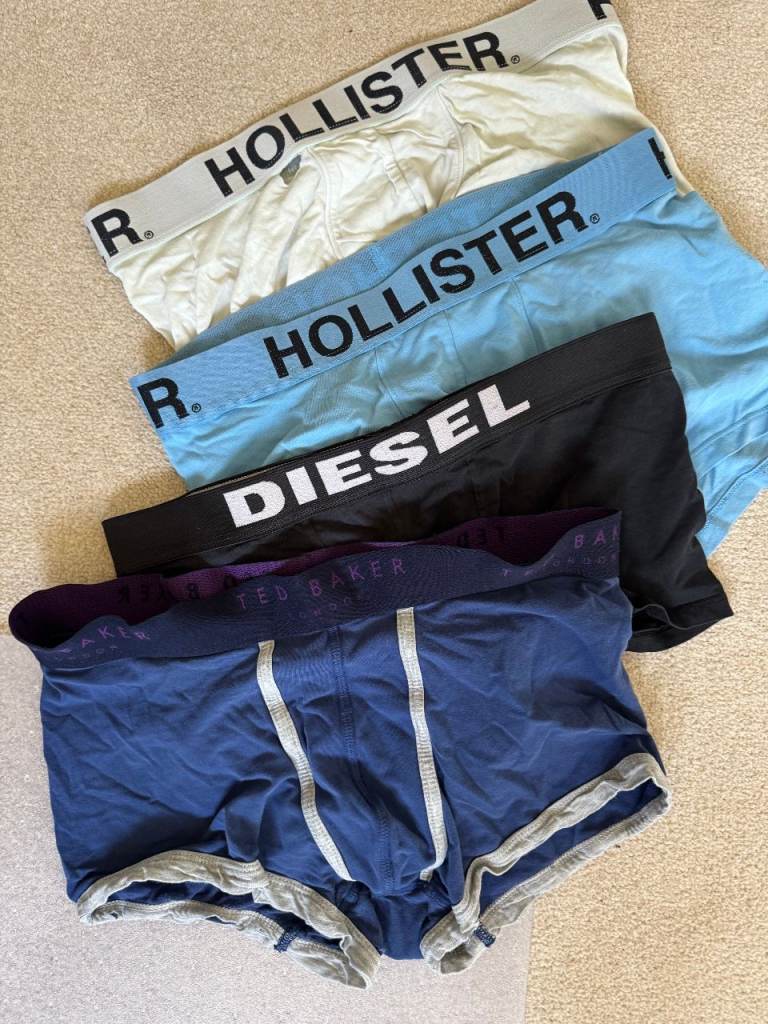 Mens Designer Boxer Shorts Bundle – Hollister, Diesel, Ted Baker