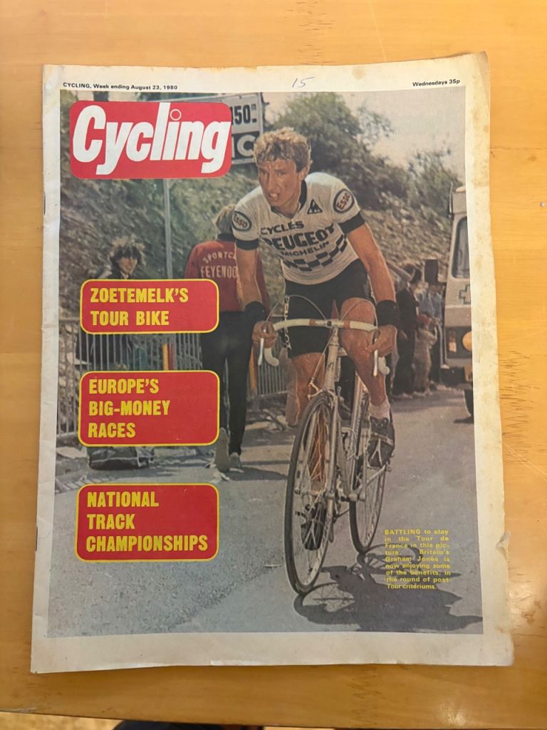 Vintage Cycling Magazine August 1980 – Good Condition