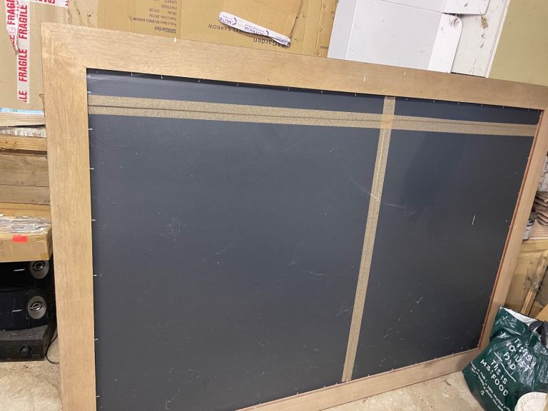 2.04M x 1.43 floor to ceiling wooden frame mirror