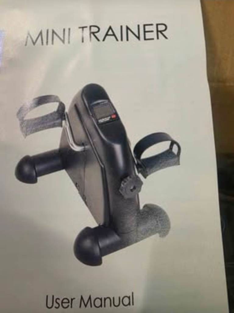 A new still boxed flat packed Mini Pedal Exercise Bike, Pedal Exerciser  with LCD Screen 