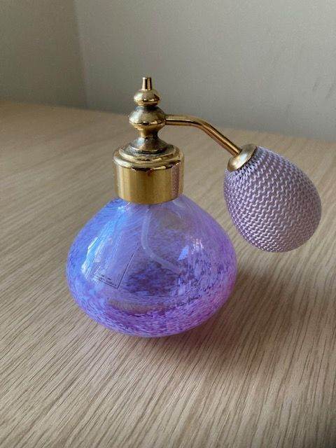 Caithness Perfume Bottle Pink/Purple Swirl Design