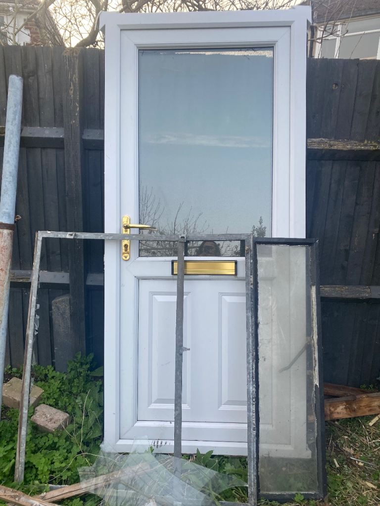 White UPVC door 