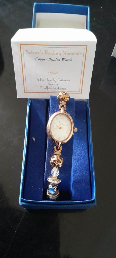 Sandstone Copper Beaded Watch - New in Box