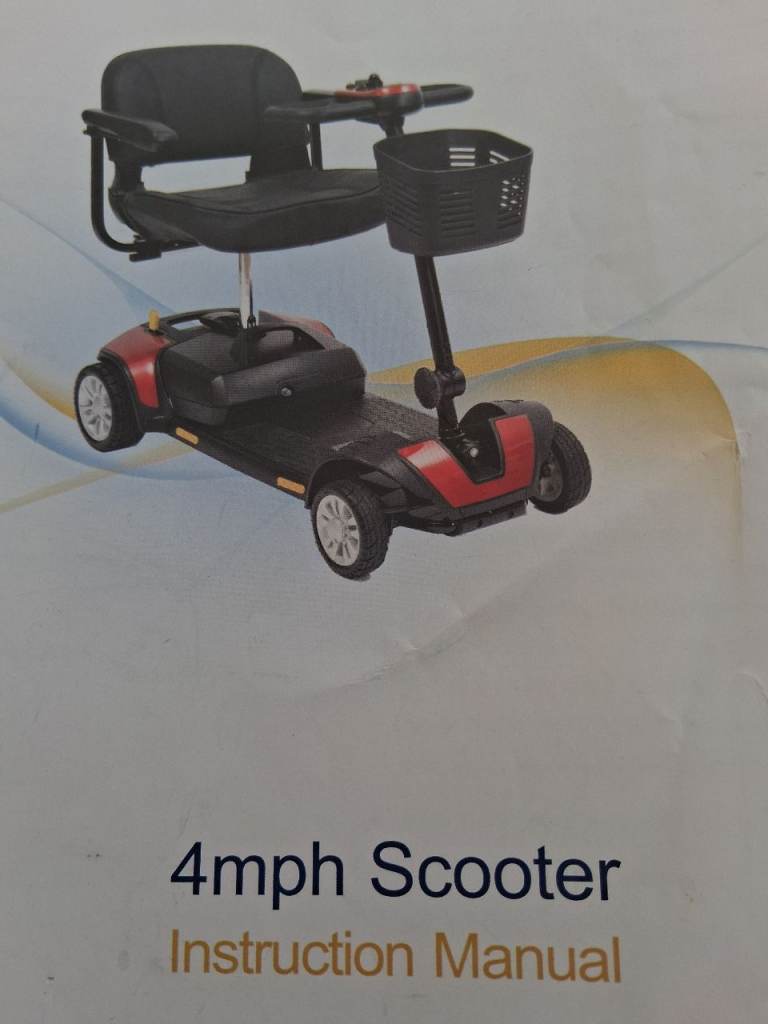 4 wheeled 4mph mobility scooter