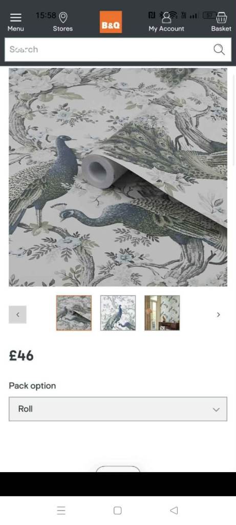 Laura Ashley "belvedere midnight" wallpaper 