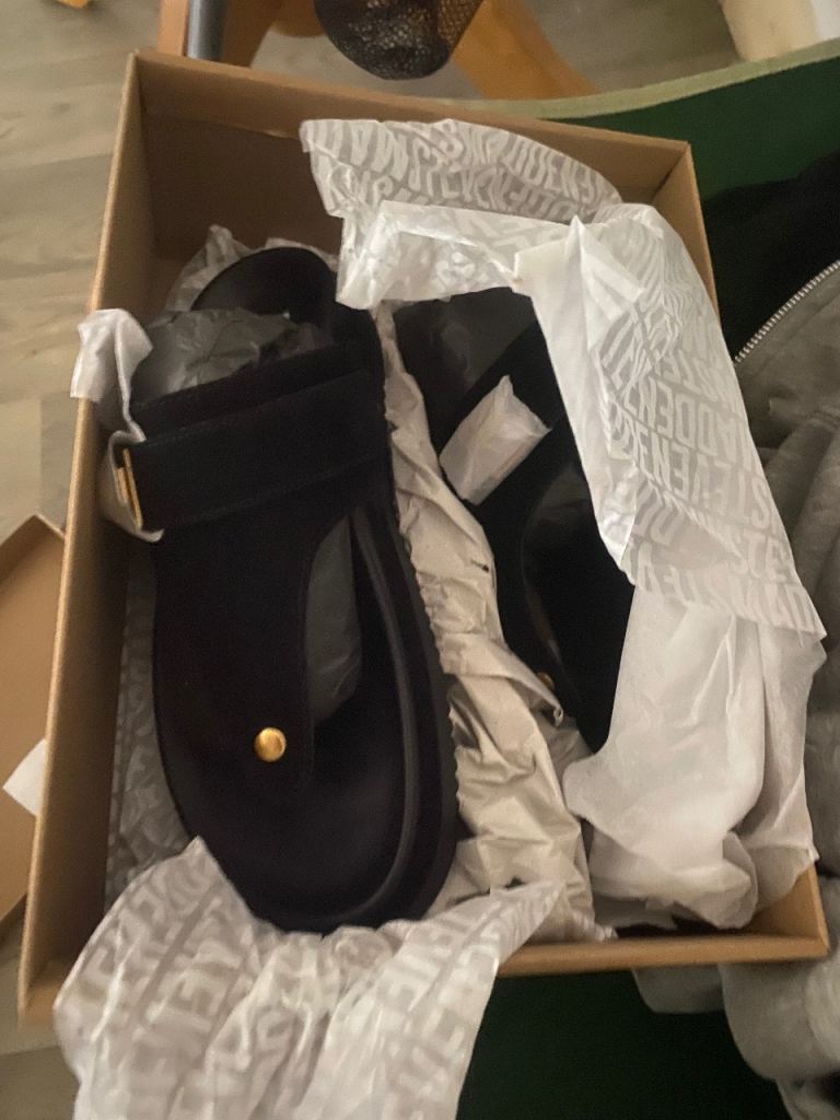 Steve Madden Black Sandals – New in Box