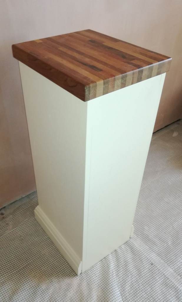 Kitchen Island Shaker Style Storage Unit Wine Rack Tray Rack Walnut Wood On Casters  