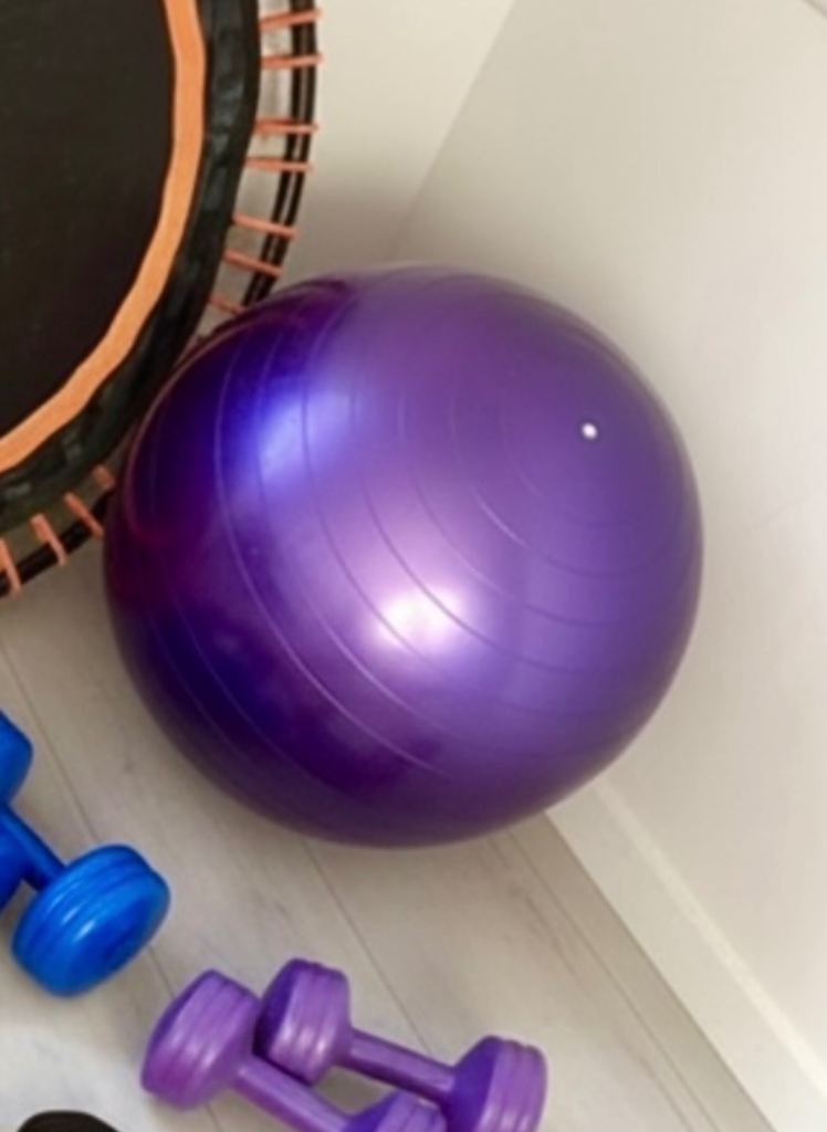 Large Purple Pilates Fitness Exercise Yoga Ball Home Gym - BANGOR - £4