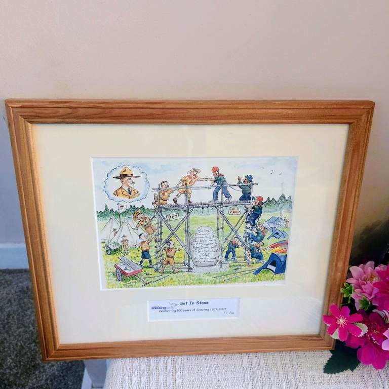 Framed Scouts Limited Edition Commemorative Picture 