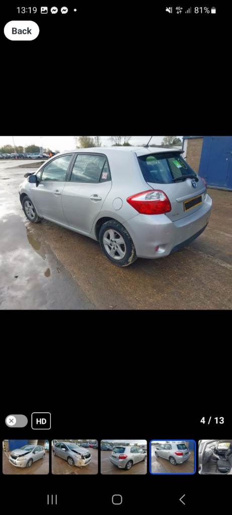 Toyota auris 2011 breaking 