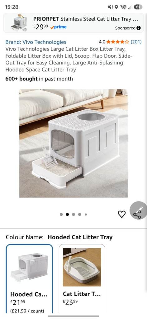 Petu cat litter box