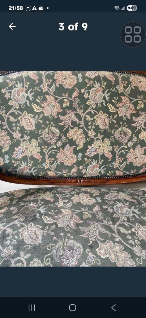 Wooden carved sofa set