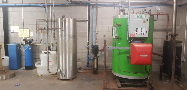 CFB Boiler 32hp for sale 