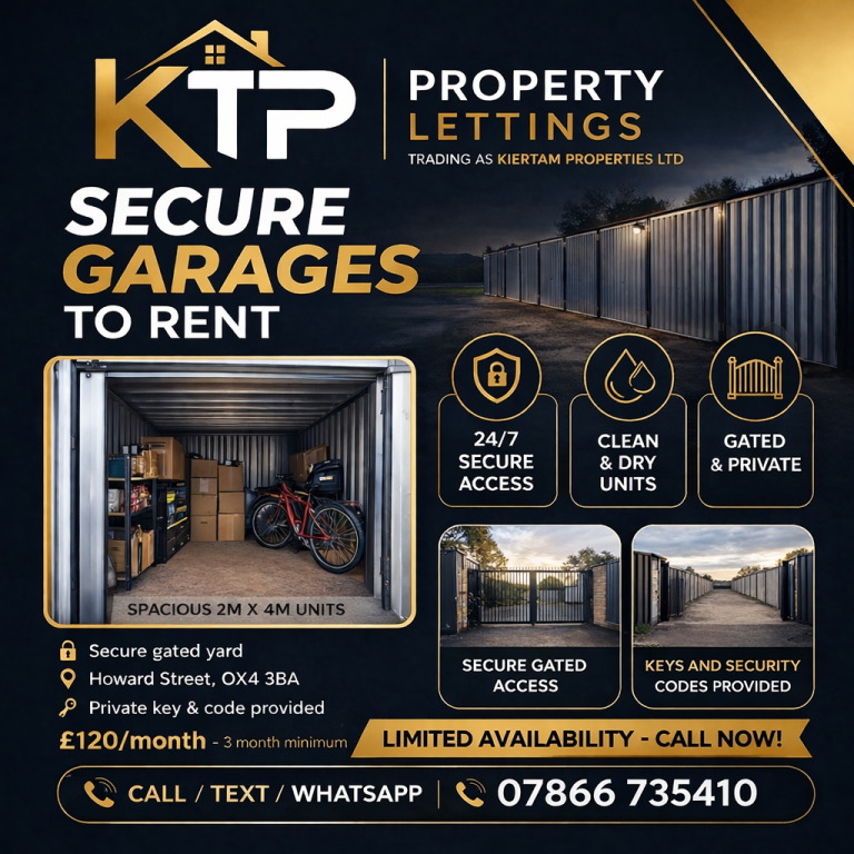 Garage / Container Space to rent Postcode OX4 3BA
