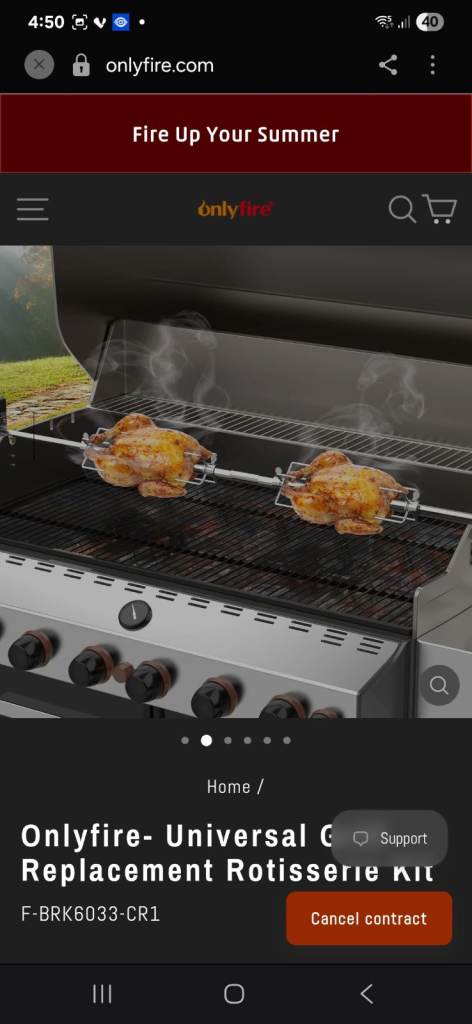 VELPAX Universal BBQ Rotisserie Kit - Brand New