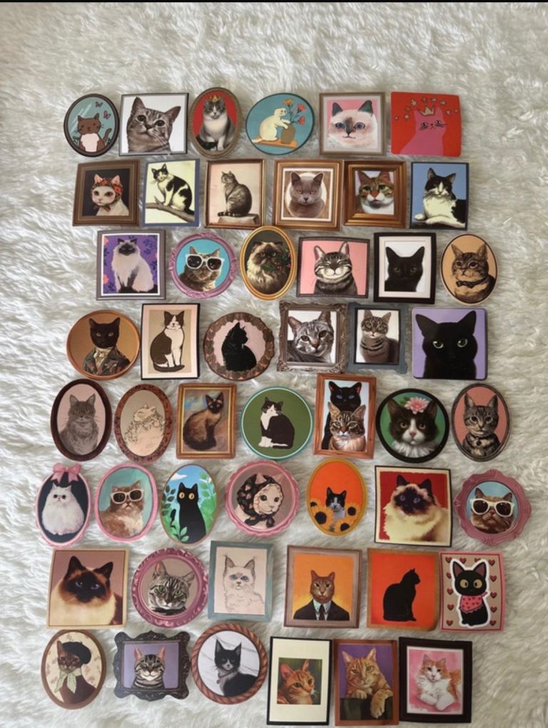 Collection of Cat Themed Fridge Magnets – Good Condition