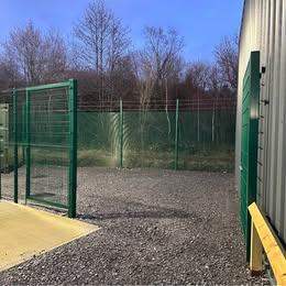 Secure Yard / Compound with Storage Unit