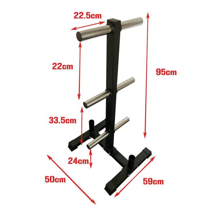 image for Small Weight Plate Tree & Bar Stand 2" Olympic Weight Rack - FXR Sports