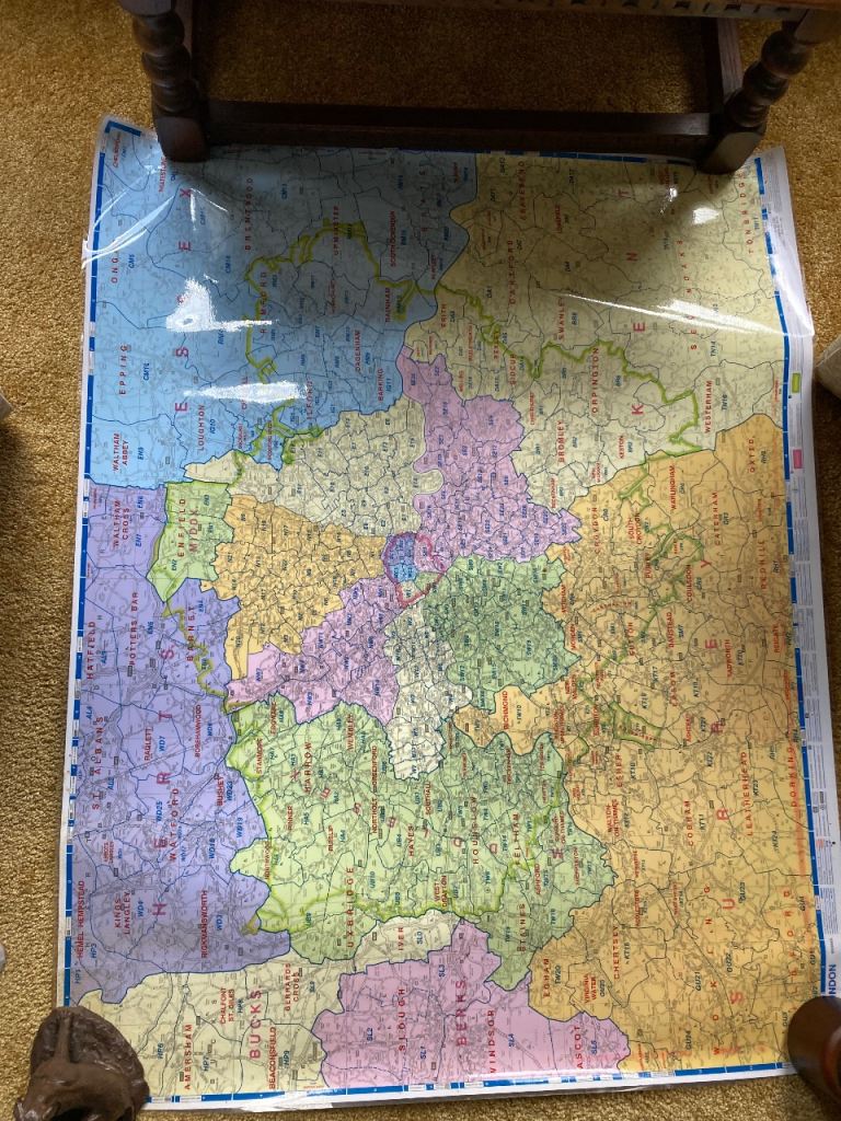 A-Z London Map Poster Double-sided  