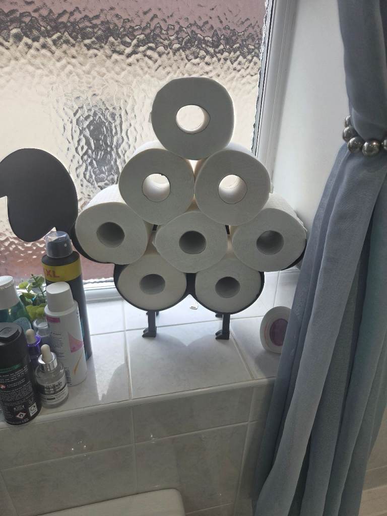 Sheep toilet loo roll holder