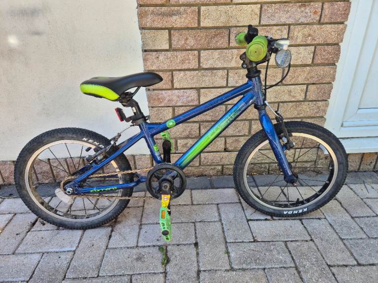 Blue/Green kids bike - 12inch wheels