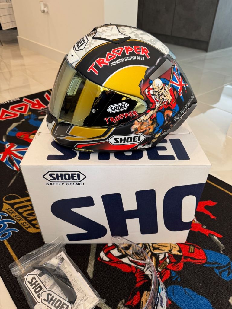 Shoei X-Spirit 3 Peter Hickman Iron maiden Trooper Limited Edition Helmet Size M