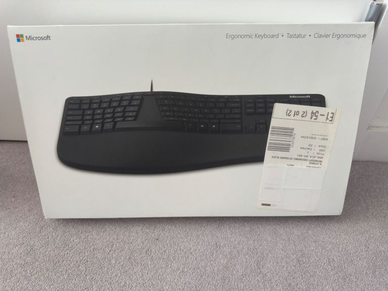 Brand New Microsoft Ergonomic Keyboard (Wired USB) – Sealed & Boxed