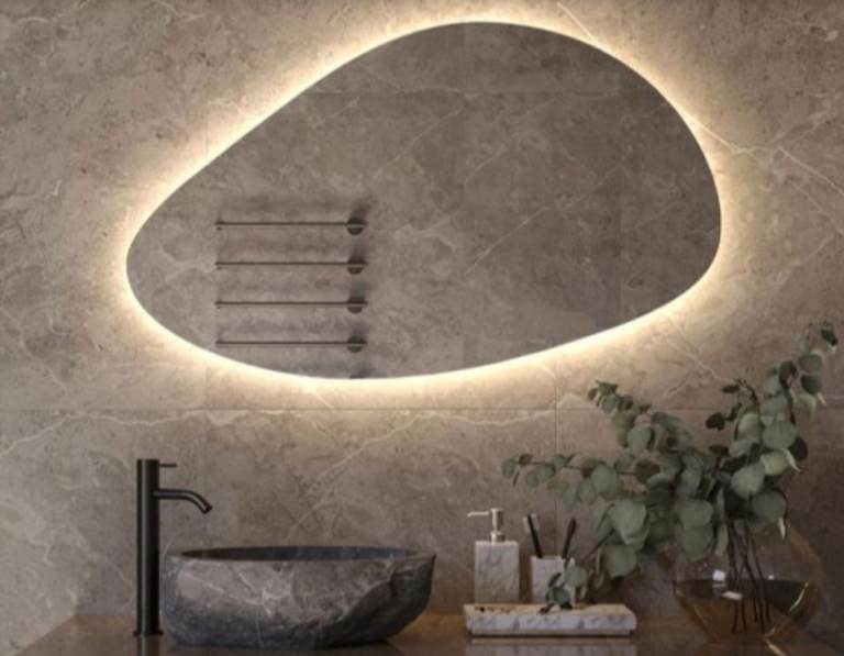 Brand newe pebble LED Mirror – (23.6 × 39.4 inches)