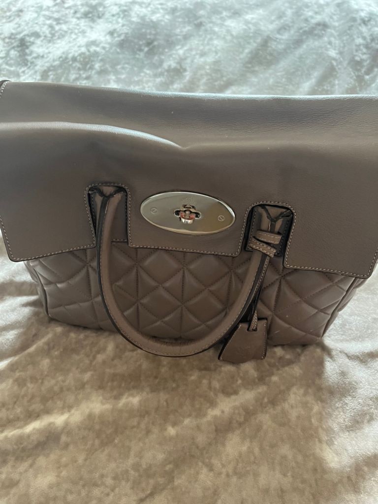 Taupe leather bag/backpack