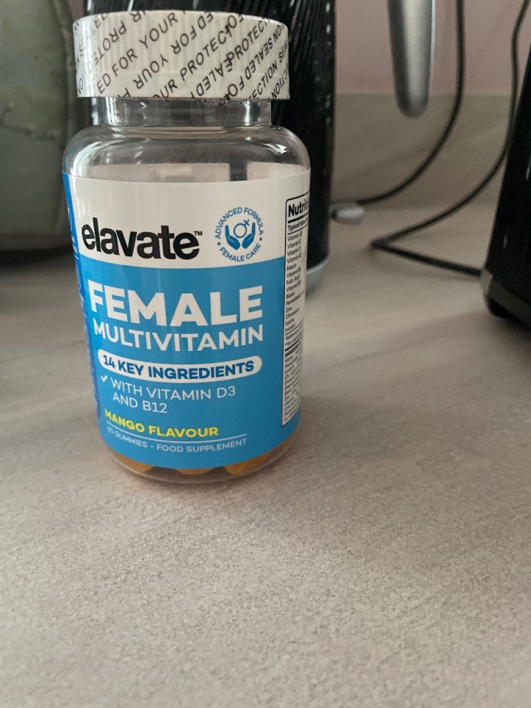 Elavate Female Multivitamin Gummies - Mango Flavour, New
