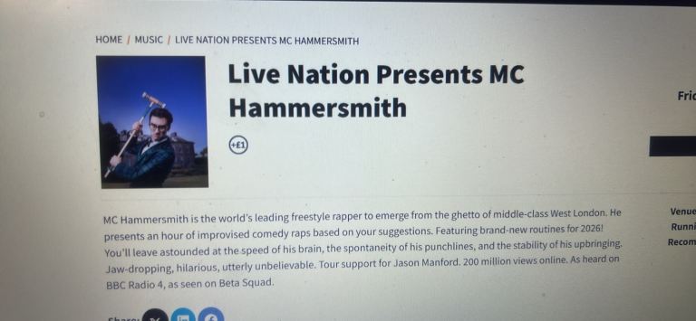 2 x MC Hammersmith tickets 
