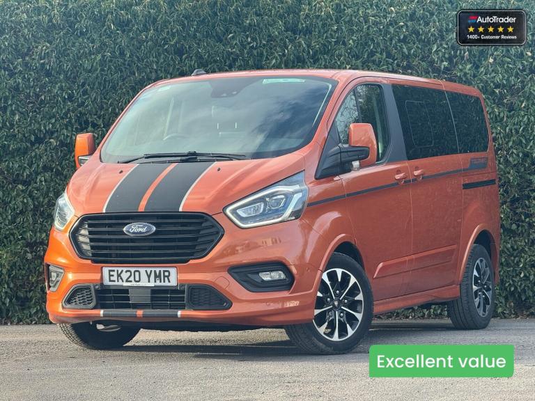 2020 Ford Tourneo Custom (Sold) 320|Sport|L1|8 Seater|Manual Half |Leather|Euro 6|Vanlux MPV Dies...