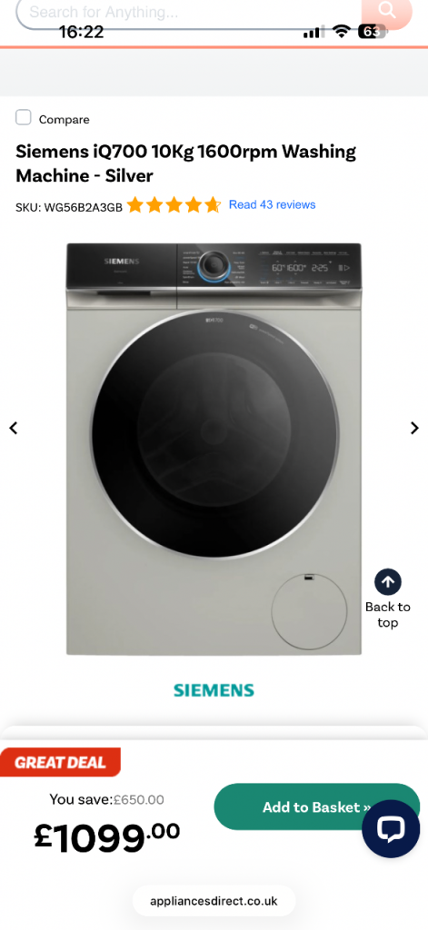 Siemens qi7 rrp £1100