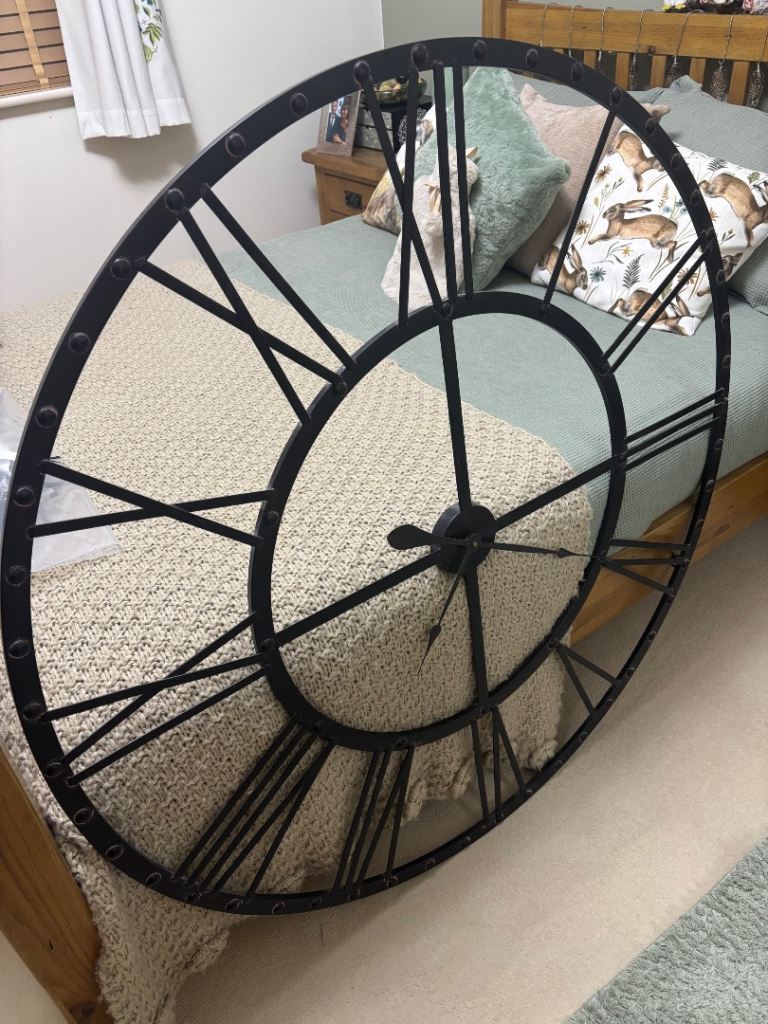 Large black clock 