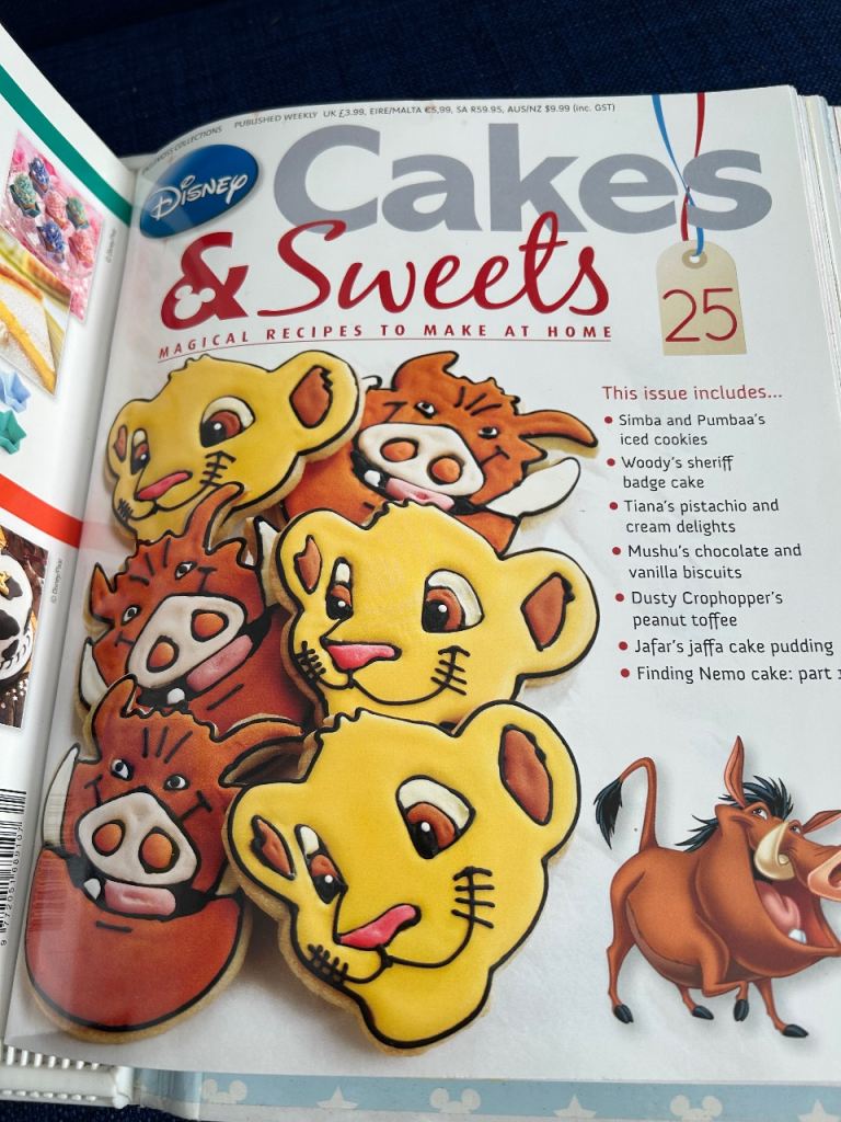 Disney Cakes and Sweets Recipe Magazines