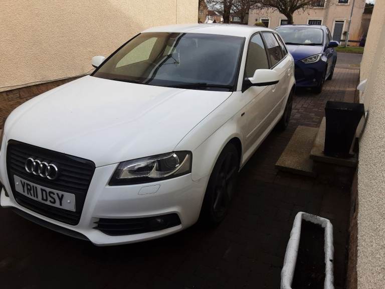Audi white A3