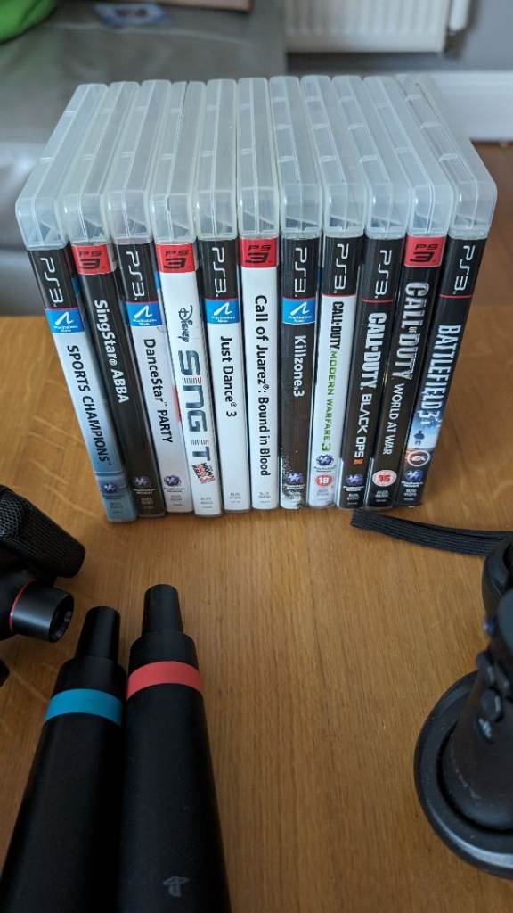 Sony PlayStation 3 Console Bundle with Games and Accessories