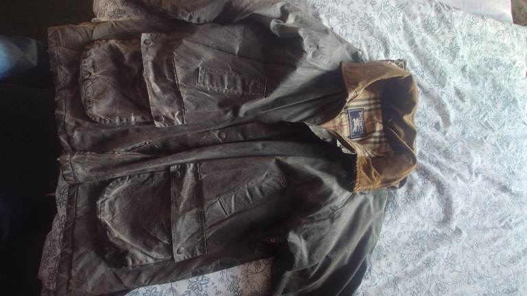 Burberry wax jacket, vintage.